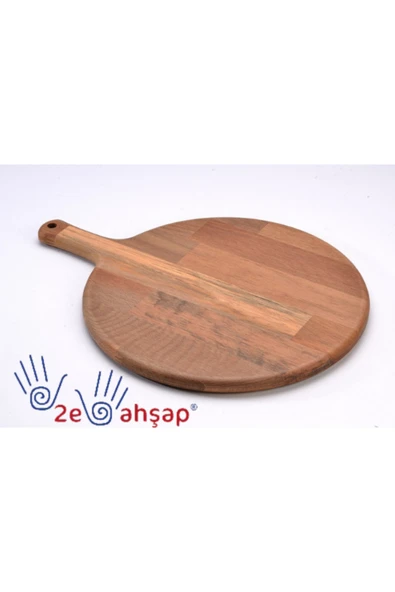 Ahşap Pizza Sunum Tahtası- 28 Cm - Malzeme: Marka: Diğer Materyal: ürün görseli 1