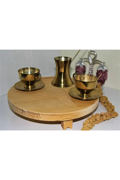Wooden Design Ayaklı Sunum Servis 25cm ürün görseli 1