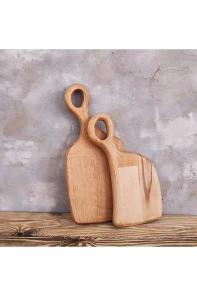 zeo wood design 2'li Kayın Kesme Tahtası & Sunum Tahtası ürün görseli 1