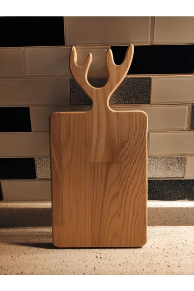Cankurtaran Design Geyik 2'li Kesme Sunum Doğrama Tahtası, Peynir Tabağı, Servis Tahtası ürün görseli 1