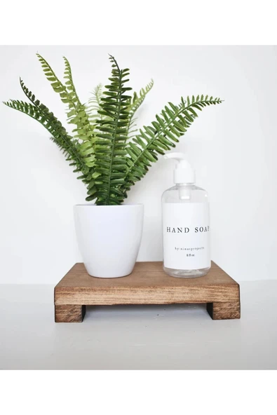 aden home senin evin senin dünyan Ahşap Sunumluk, Yağdanlık, Sabunluk 20x12cm, ASNM04 ürün görseli 1
