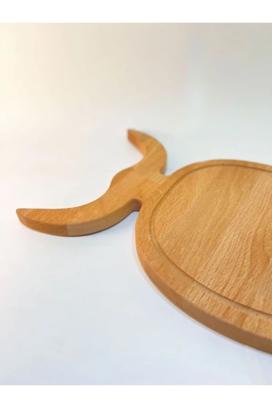 Runo Wood Doğal Ahşap Et Kesme Ve Sunum Tahtası, Kayın Ağacı ürün görseli 1