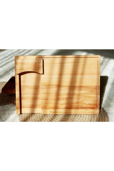 Bonnywoodart Masif Ahşap Kesme Tahtası ürün görseli 1