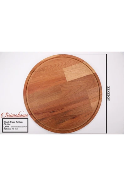 Sisimo Home Ahşap Pizza Sunum Tabağı - Resim 2