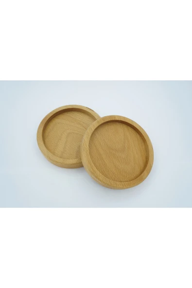 Bb Wooden Design Kayın Doğal Ahşap Yağdanlık Altlık Sunum Standı Çerezlik Ahşap Sunum Tabağı ürün görseli 1