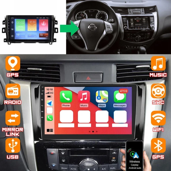 Nissan Navara Android Multimedya Sistemi 4-64 Cadence (2014-2020) ürün görseli 1