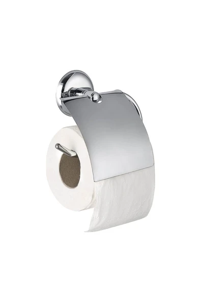 Egem Home Otel -İnşaat-Hastaneler için Toptan Wc Banyo Tuvalet Kağıdı Askı Aparatı Kapaklı Kağıtlık 20 Adet ürün görseli 1