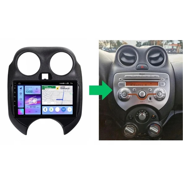 Nissan Micra Android Multimedya Sistemi 4-64 Cadence (2011-2013) ürün görseli 1