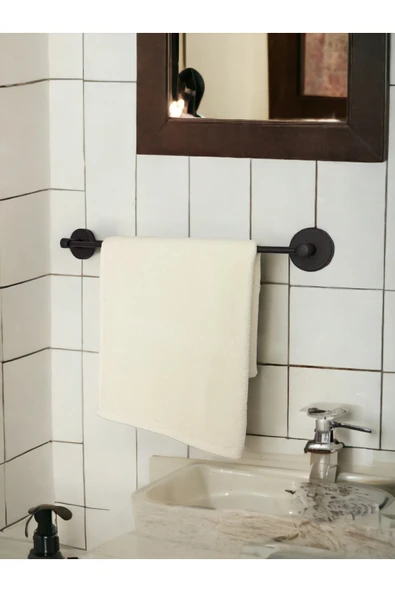 Egem Home - Havlu Askısı Uzun Havluluk - Mat Siyah ürün görseli 1