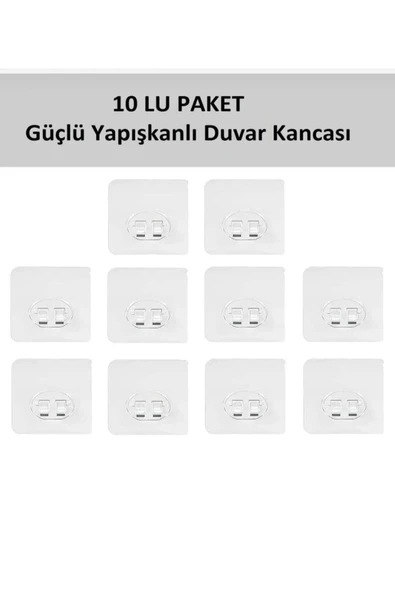 YHY DECOR Güçlü Kendinden Yapışkanlı Kancalar Köşe Rafı Banyo Duş Rafı Kancası, Su Geçirmez Askı ürün görseli 1