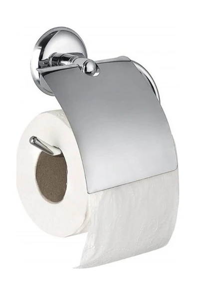 Egem Home Wc Banyo Tuvalet Kağıdı Askı Aparatı Metal Dil Kapaklı Kağıtlık ürün görseli 1