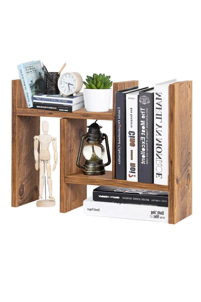RMD SHOP Mini Masa Üstü Ayarlanabilir Düzenleyici Organizer Raf-Kitaplık-Kalemlik Standı ürün görseli 1