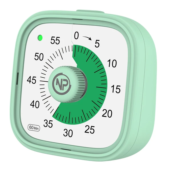 NPO NPT31Y Mutfak,Ders,Yemek için 60dk Analog Alarm Zamanlayıcı,Pomodoro Öğrenci Motivasyon Saati ürün görseli 1