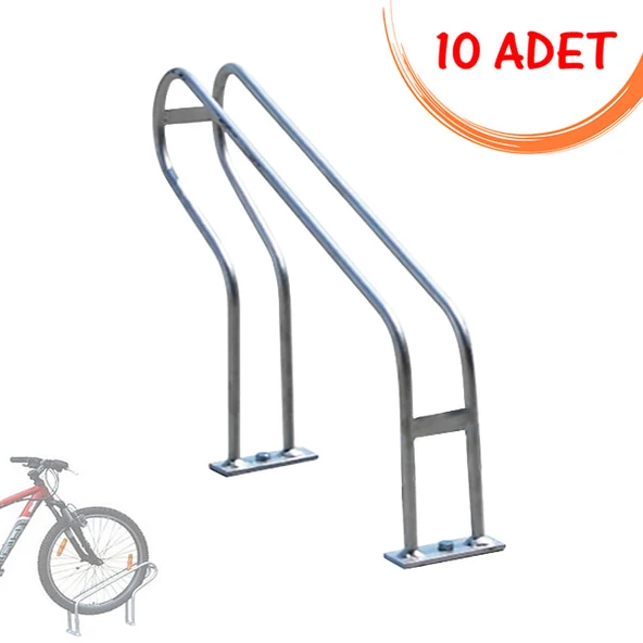 Bisiklet Park Alanları Bisiklet Parkı Tekli Bisiklet Park Yeri Alanı Demiri 10 Adet Siyah ürün görseli 1