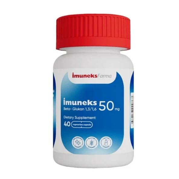 İmuneks Farma Beta-Glukan Takviye Edici Gıda 40 Tablet ürün görseli 1