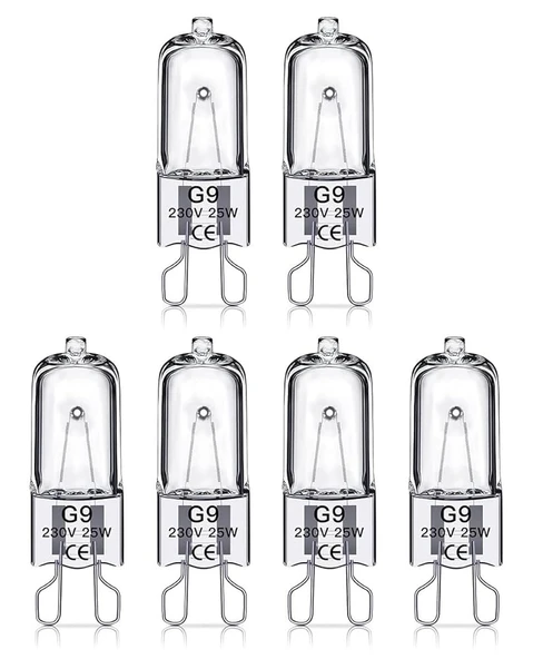 Şavk G9 Duy 25W Halojen Ampul 5 li Paket ürün görseli 1