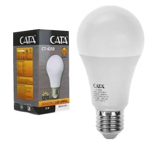 Cata CT-4259 12W Sensörlü Led Ampul ürün görseli 1