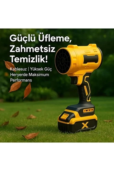 AHV-18 Turbo Hava Üfleyici | 4 Kademe Hız | 21V 431W Kablosuz Blower | 32.000 RPM" ürün görseli 1