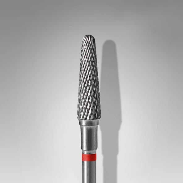 Staleks Manikür Çıkarma Çelik Törpü Ucu Kırmızı Frustum FT70R040/13 ürün görseli 1