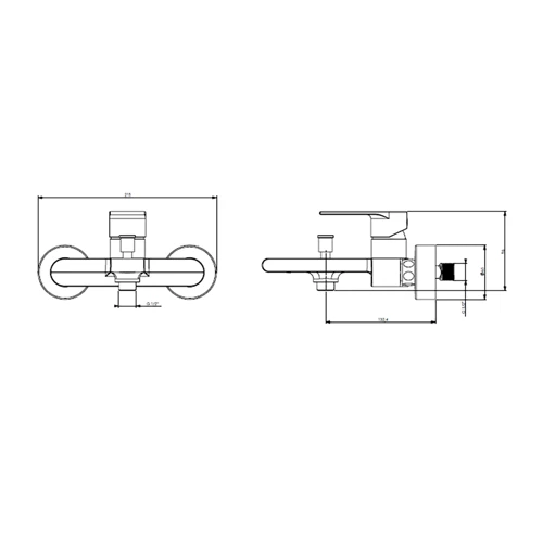Bocchi Smart Banyo Bataryası Krom 1012-1021 - Resim 2