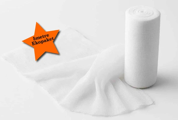 Algelsineve %100 Pamuklu 5 Metrelik Sargı Bezi, Ekonomik paket ürün görseli 1