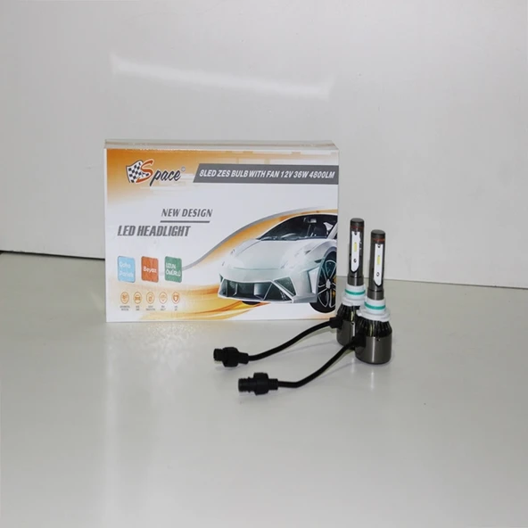 Space Led Far Ampulü Küçük Kasa Beyaz H10/36W/4800LM /12 / LAAM907 ürün görseli 1