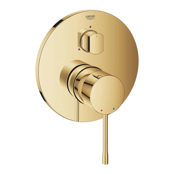 Grohe Essence Ankastre Banyo/Duş Bataryası (Sıva Üstü Grubu), 3 Yollu, Altın, 24169GL1 ürün görseli 1