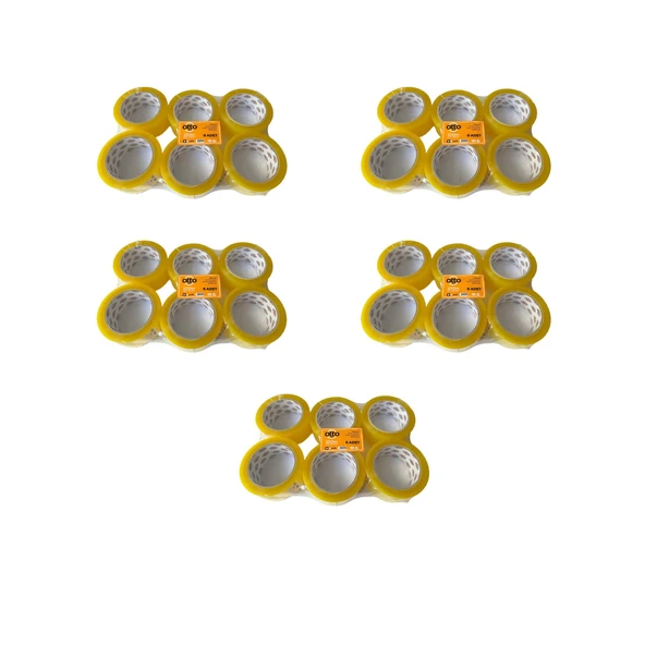 Otto Bant Şeffaf Koli Bandı Bantı / 45 mm x 100 Metre / 6 Adetlik 5 Paket ürün görseli 1
