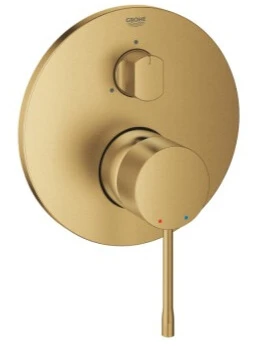 Grohe Essence Ankastre Banyo/Duş Bataryası (Sıva Üstü Grubu), 3 Yollu, Fırçalı Altın, 24169GN1 ürün görseli 1