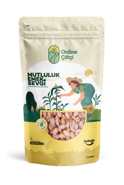 Online Çiftçi Kavrulmuş Siirt Fıstığı 400Gr ürün görseli 1