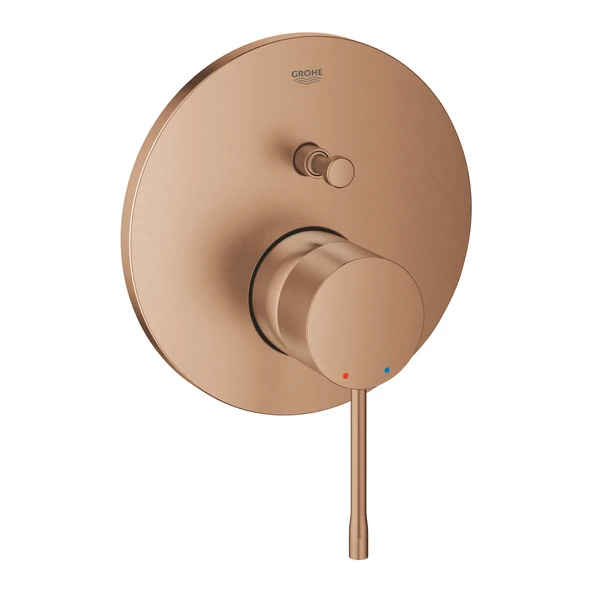 Grohe Essence New Ankastre Banyo/Duş Bataryası (Sıva Üstü Grubu), Fırçalı Bakır, 24167DL1 ürün görseli 1