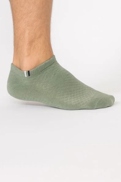Plus Scorpion Erkek Pamuklu Sneaker Çorap 3’lü Paket – 40-44 Numara – Mavi / Gri / Yeşil – Nefes Alabilir – Spor ve Günlük Kullanım ürün görseli 1