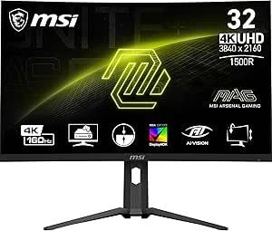 MSI 31.5" MAG 321CUP QD-OLED 3840x2160 UHD CURVE 1700R 165HZ 0.03MS G-SYNC COMPATIBLE GAMING MONİTOR ürün görseli 1