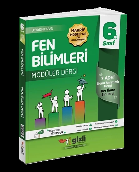 6. Sınıf Fen Bilimleri Müfredatın Gizli Dergisi Gizli Yayınları ürün görseli 1