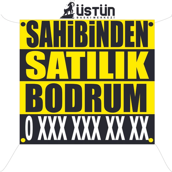 SAHİBİNDEN SATILIK BODRUM 100X100 BRANDA AFİŞ - Resim 2