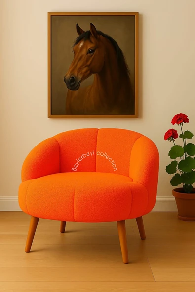 Papatya berjer,Çay Seti Tekli Koltuk Berjer  (SALON, BALKON, OFİS) yastık Hediyeli ürün görseli 1