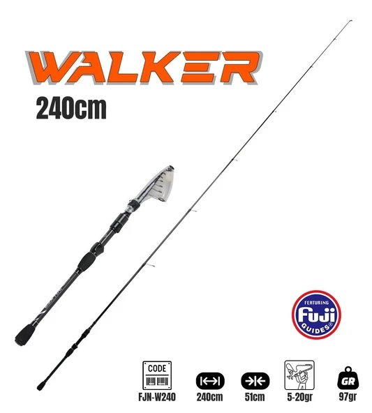 FUJİN WALKER 240CM 5-20GR TELESKOPİK SPİN KAMIŞI ürün görseli 1