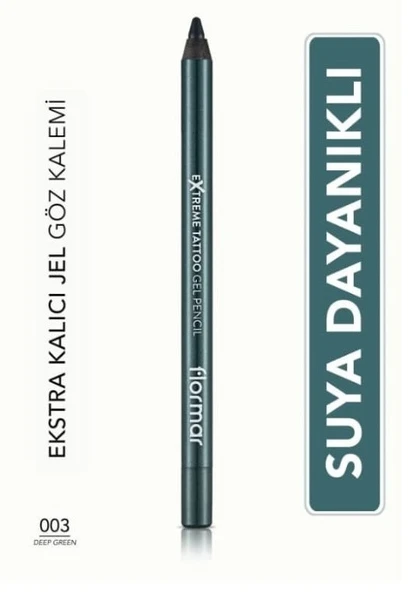 Flormar Extreme Tattoo Ekstra Kalıcı Mat Jel Göz Kalemi 003 Deep Green ürün görseli 1
