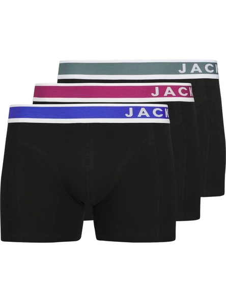 Jack Jones Aston Solıd 3 Lü Paket Erkek Boxer 12281991 ürün görseli 1