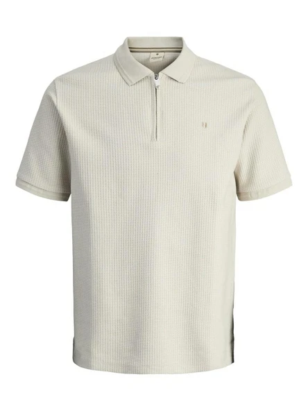 Jack Jones Bluceron Regular Fit Fermuarlı Erkek Polo Yaka Tişört 12284397 ürün görseli 1