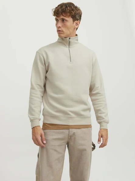 Jack Jones Bradley Fermuarlı Yaka Relax Fit Erkek Sweat 12250747 ürün görseli 1