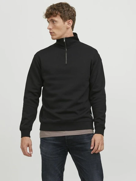 Jack Jones Bradley Fermuarlı Yaka Relax Fit Erkek Sweat 12250747 ürün görseli 1