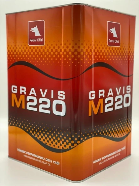 Petrol Ofisi Gravis M 220 Yüksek Performans Kapalı Sistem Dişli Yağı 16 KG ürün görseli 1