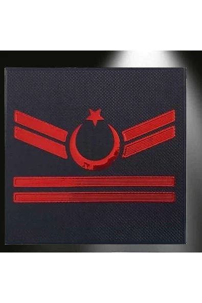 Minyatür Mini Göğüs Jandarma Asayiş 2 Kademeli Uzman Çavuş 3d Rütbesi, 2025 Yeni Tip, Cırtlı ürün görseli 1