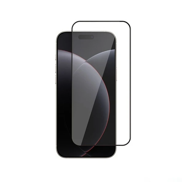 Gpack iPhone 17 Pro uyumlu Ekran Koruyucu Temperli Cam Rika Siyah ürün görseli 1