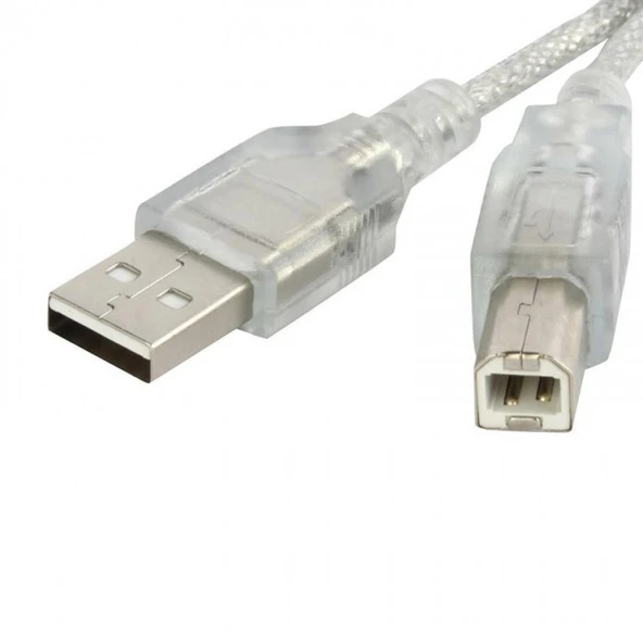 Usb 2.0 Yazıcı kablosu şeffaf prınter yazıcı kablosu 7m ürün görseli 1