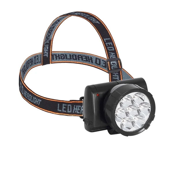 7 Ledli Şarjlı Baret Kafa Lambası  Wt-701 - Resim 5