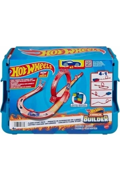 HOT WHEELS Track Builder Alev Temalı Akrobasi Seti-hmc04 ürün görseli 1