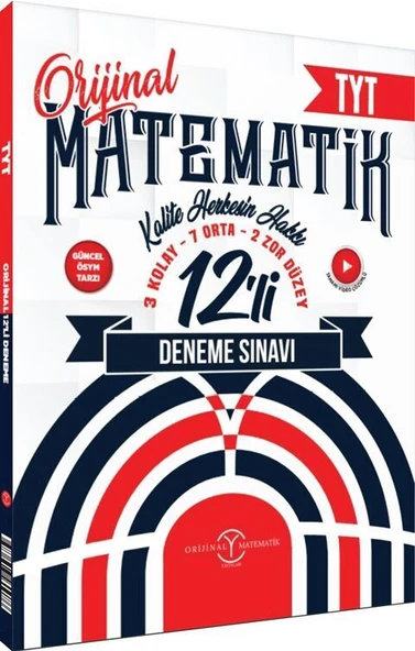 Orijinal Tyt Matematik Deneme 12 Li ürün görseli 1