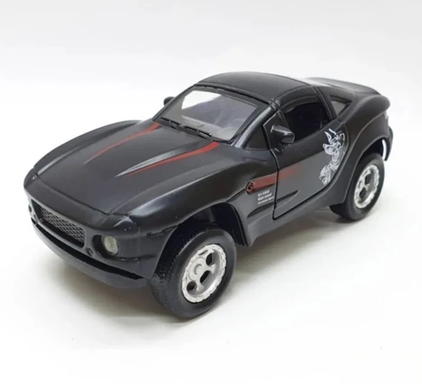 Mustang Çek Bırak Spor Araba - Işıklı Sesli Model - FY6148-12D-Siyah ürün görseli 1